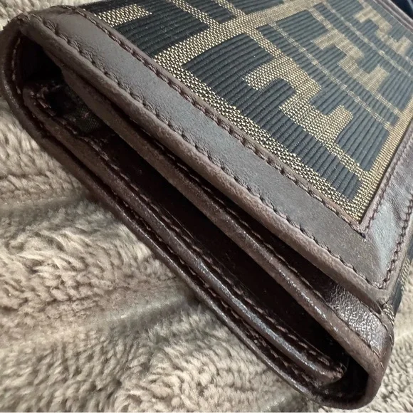 Fendi Jacquard & Leather Wallet - Picture 12 of 15
